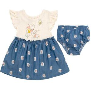 Winnie The Pooh Newborn Girl Dress Outfit
